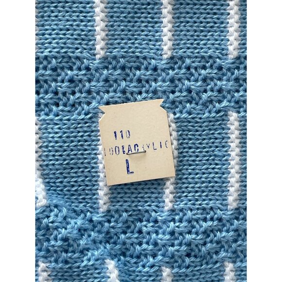 Vintage 80s College Point Sweater Size Large Crewneck Short Sleeve Deadstock NEW - Picture 4 of 7